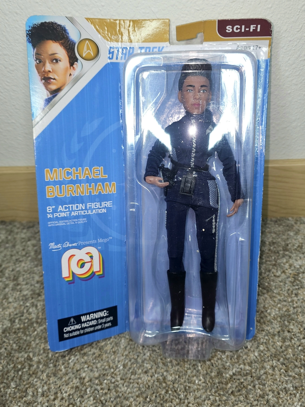 Michael Burnham 8" Action Figure - Navy Sci-Fi Collectible